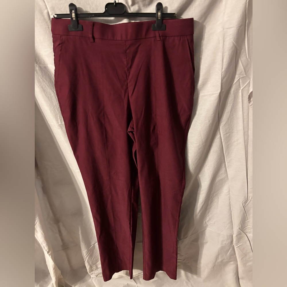 Womens Burgundy Pants